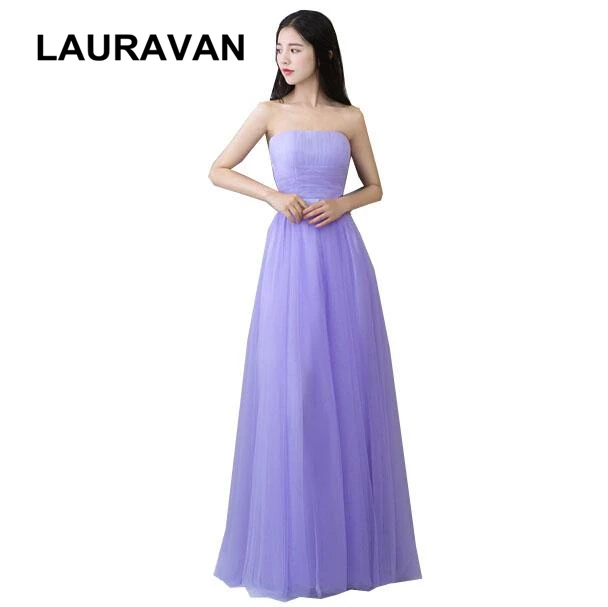 Robe Style Tulle Xs Size Formal Strapless Girls Dress Light Purple