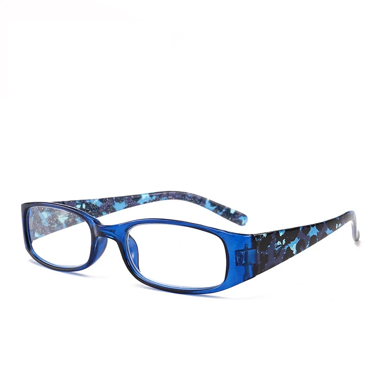 Ahora класса люкс Для женщин Цветочный чтения очки с бесцветными линзами очки при дальнозоркости для женщин очки+ 1.0to+ 4,0 унисекс - Цвет оправы: Синий