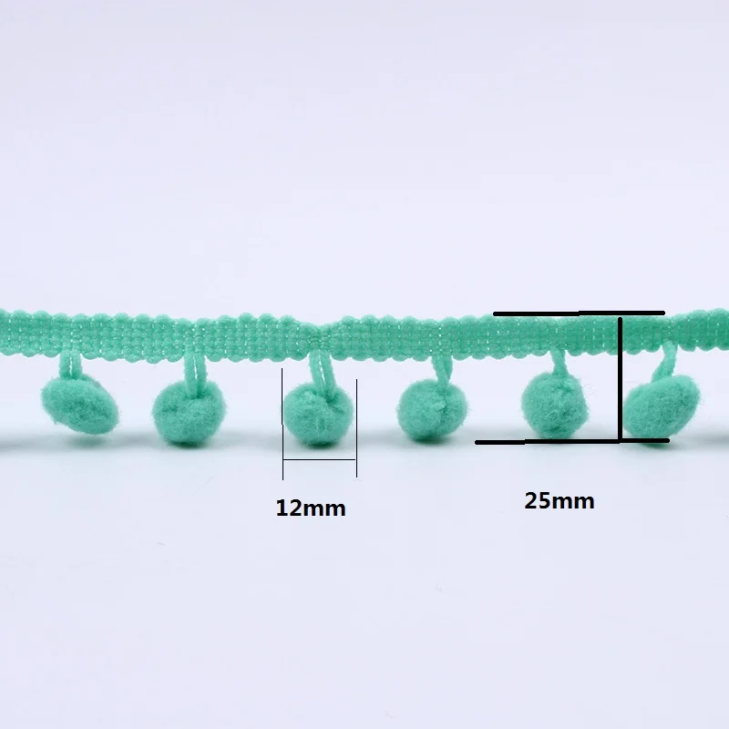 5 ярдов 25 мм различные кружева ткань помпон шар лента с бахромой трикотажное шитье кружево с помпонами DIY Свадебная вечеринка ремесло аксессуары для одежды