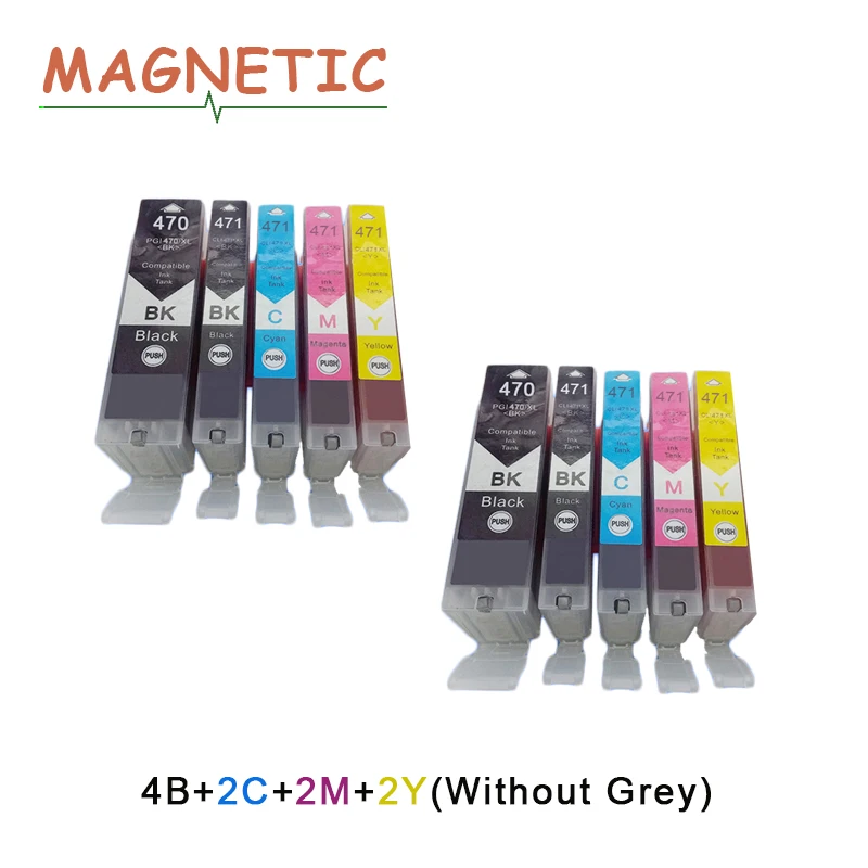 10X PGI470 CLI471 Compatible Ink Cartridge For Canon ts5040 PIXMA MG5740 MG6840 MG7740 Printer ink Cartridges pgi 470 cli 471 | Компьютеры