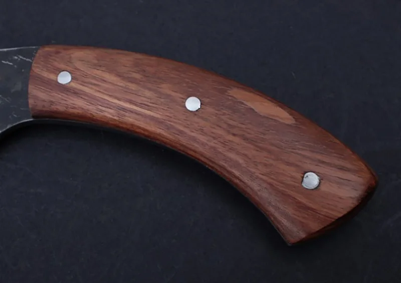 KKWOLF Высокоуглеродистая сталь фиксированный нож прямой ручной работы кованый охотничий нож 58HRC деревянная ручка Походный тактический нож для выживания