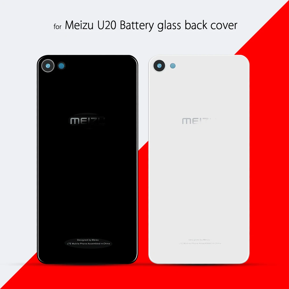 

For meizu U20 Case Back Glass Rear Door Housing Replacement for meizu U20 Battery Cover With STICKER Adhesive