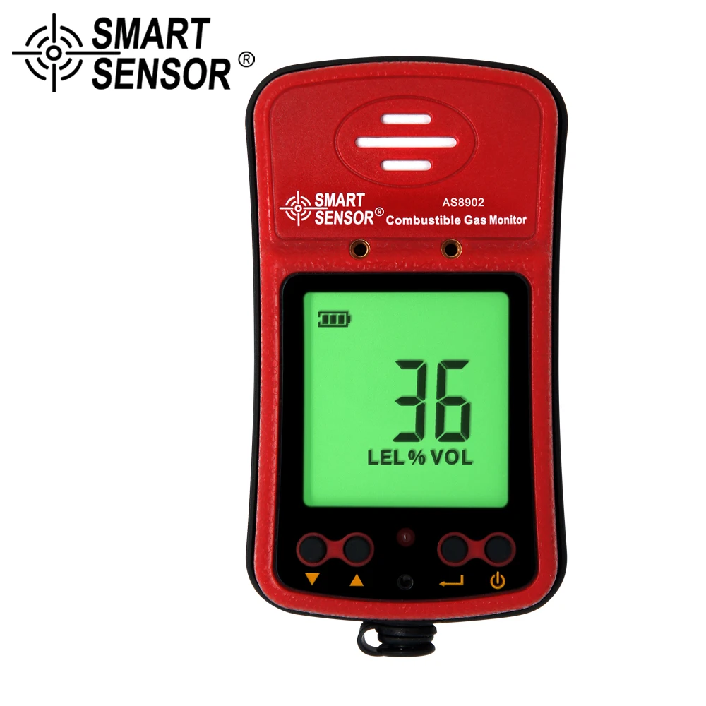 

SMART SENSOR portable Combustible Gas Detector High Sensivity Natural Gas Meter Gas Leak Tester 0~100% LEL natural Methane gas