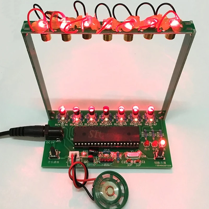 51 SCM Лазерная арфа электронный орган пианино музыкальная шкатулка головоломка технология DIY Kit