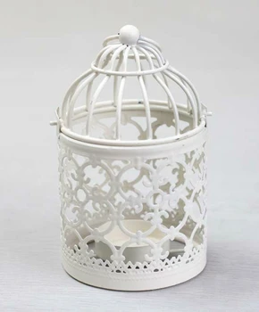 

Bird cage candle holder wedding decoration vintage cutout rustic iron carved mousse lantern connel decoration
