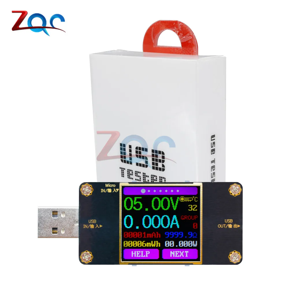 

UT21 TFT LCD Display Voltmeter Ammeter Battery Charger Voltage Current Multifunction USB Resistance Tester Replace UM24 Meter