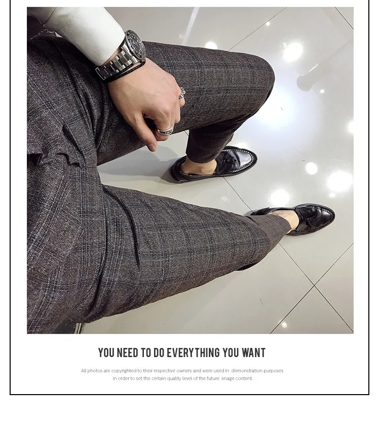 Men's plaid suit