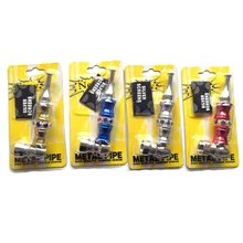 Модная нежная Дымчатая металлическая трубка портативная креативная курительная трубка травяная табачная трубка кальян для курения держатель для сигарет мундштук