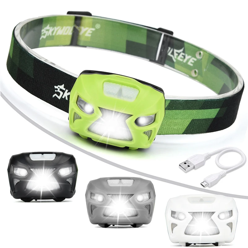 New Portable IR Sensor Headlight Induction COB Lantern Headlamp 3000 Lumen LED Head Torch for Bicycle Light #FS#4MY11 (35)