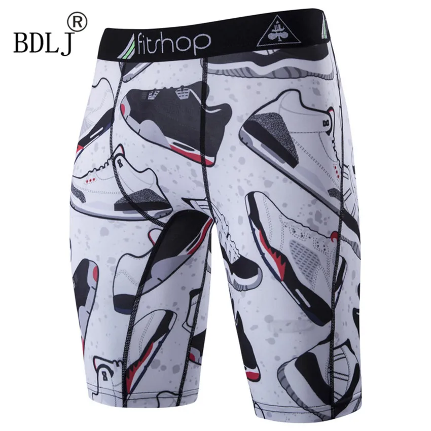 

BDLJ New 2017 Hot Men's Body boulding Shorts Men Compression Shorts with Professional Fitness quick-drying Man Shorts