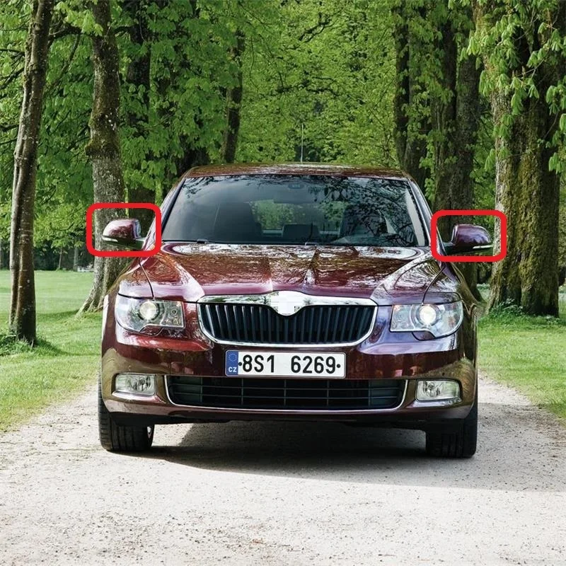 2 шт. для Skoda Superb 2008 2009 2010 2011 2012 2013 авто-Стайлинг с подогревом Электрический крыло боковые зеркала заднего вида