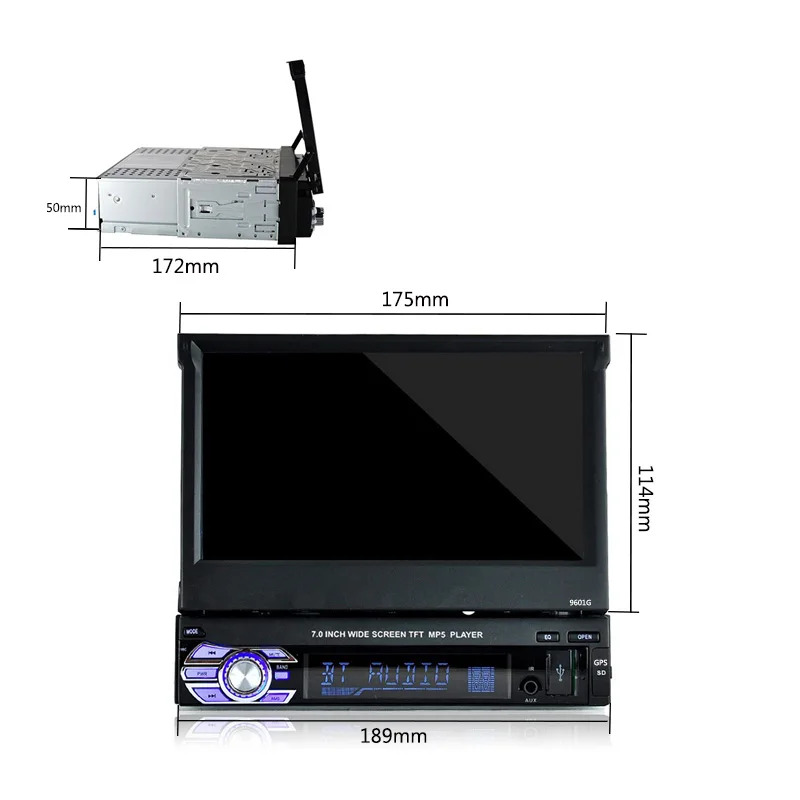 1 din автомагнитола 7 дюймов Авторадио Bluetooth Стерео FM USB TF видео MP5 AUX авто радио кассетный плеер Сенсорный Экран Зеркало Ссылка