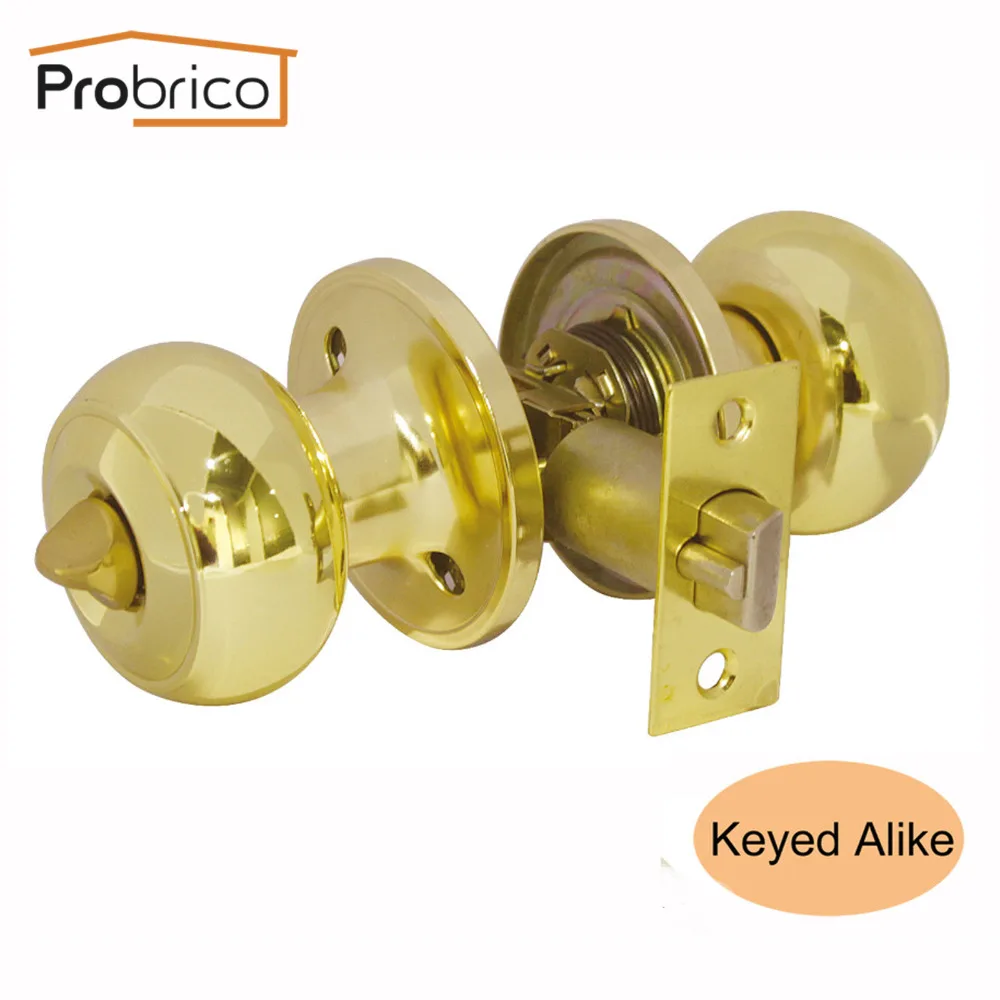 Probrico Stainless Steel Safe Key Lock Door Lock Keyed Alike Polished