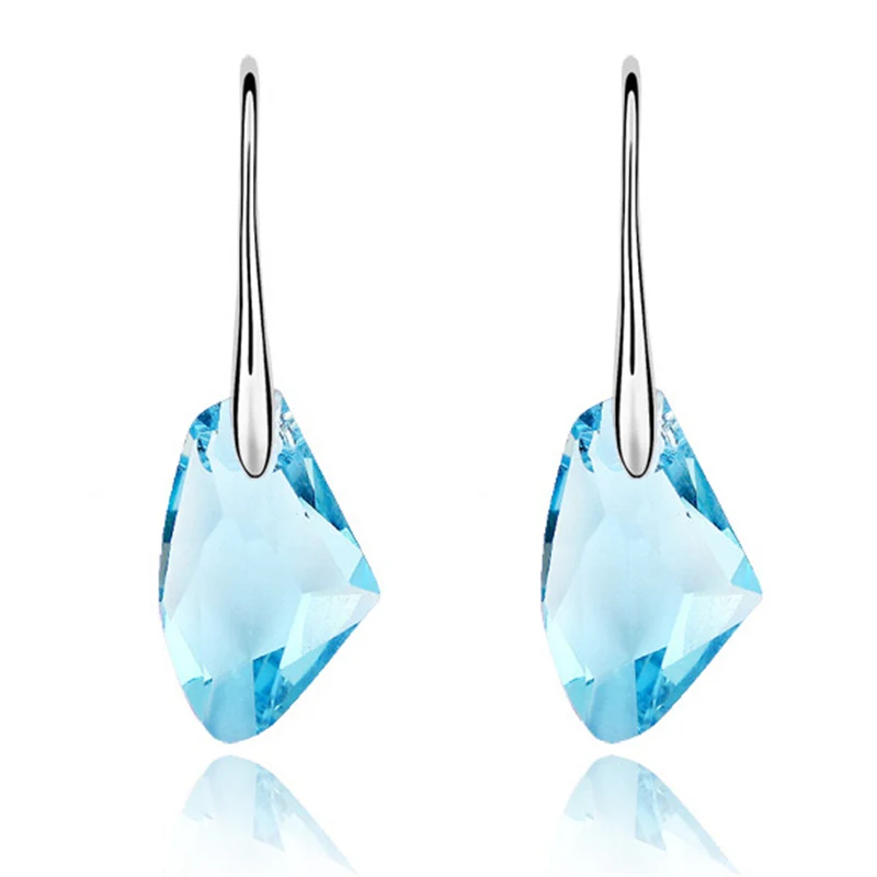Длинные подвесные висячие серьги SHDEDE украшенные кристаллами Swarovski Elements модные