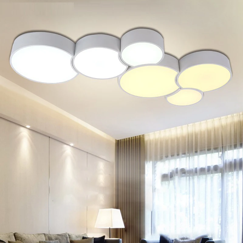 

Modern Creative Led Ceiling Lights 4 Modes For Indoor Lighting plafon Cells shape Ceiling Lamp Fixture For Bedroom Decoration