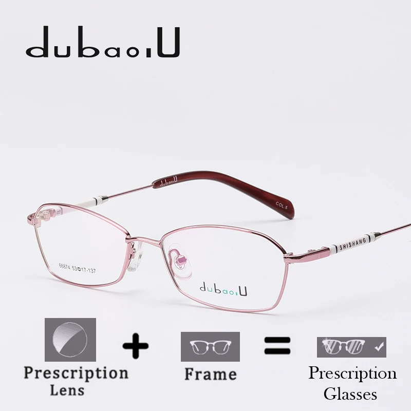 Alloy Prescription Glasses Women Fashion Optical Progressive Bifocal