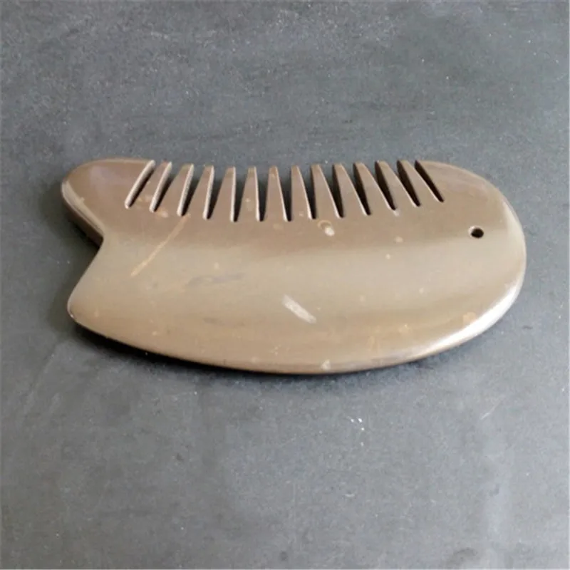 HIMABM 1 Pcs bian stone head massager comb font b health b font care Guasha comb