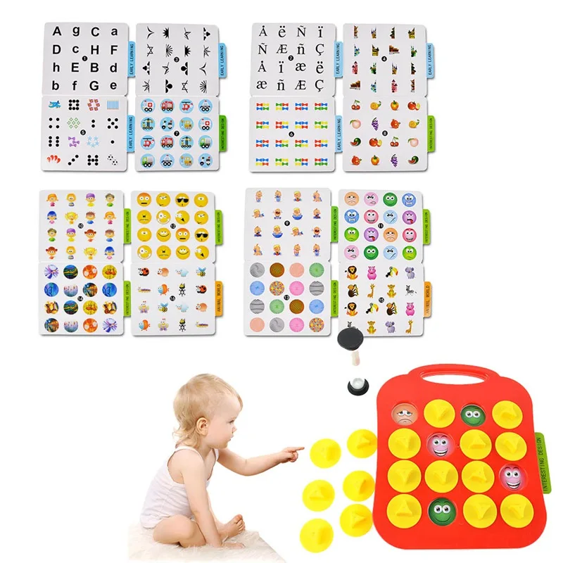 

Children Memory Training Matching Pair Game Early Education Interactive Toy Parent Child Link Up Chess Toys