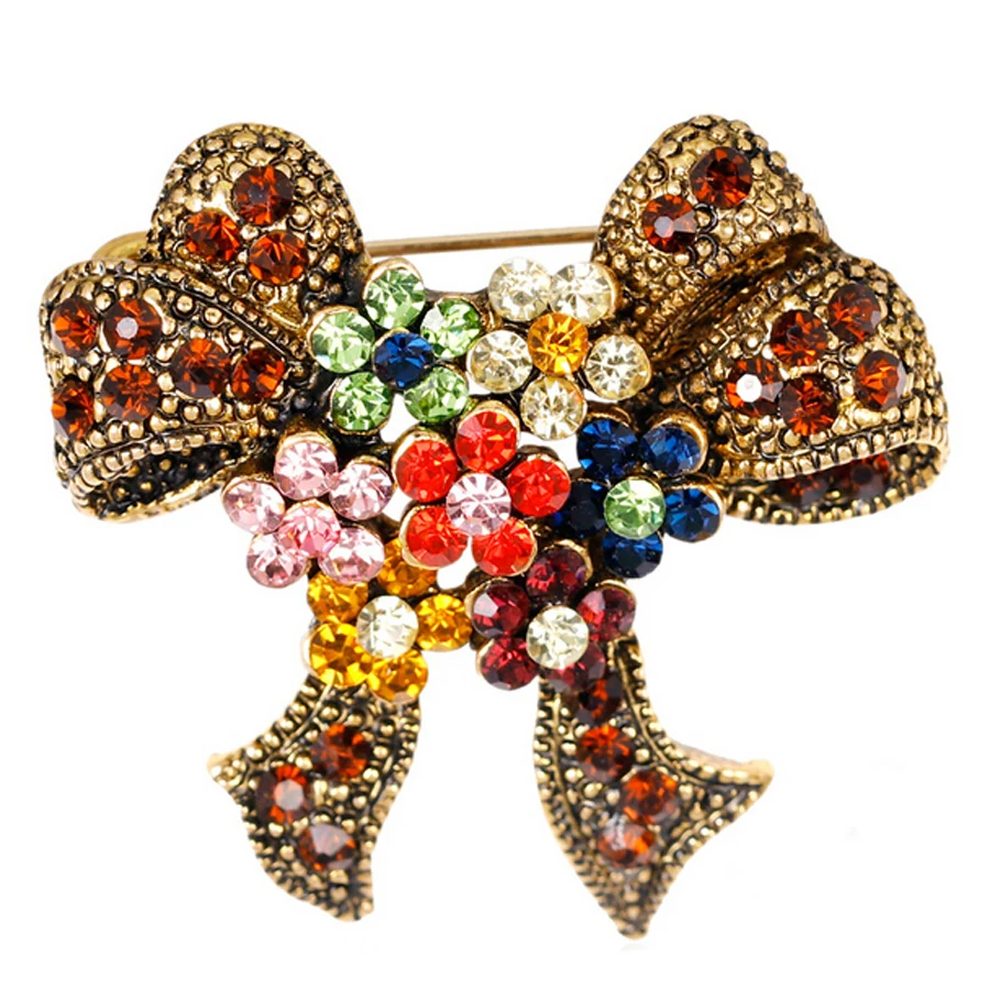 2017 New Graceful Noble Bow Knot Brooch Pins Personality Unique Design