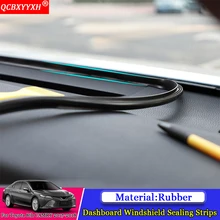 QCBXYYXH Car-styling Rubber Anti-Noise Soundproof Dustproof Car Dashboard Windshield Sealing Strips For Toyota Camry 2012-2018