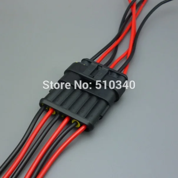 100 Sets 1.5mm 6 Pin 6 way waterproof Male FemaleConnector plug
