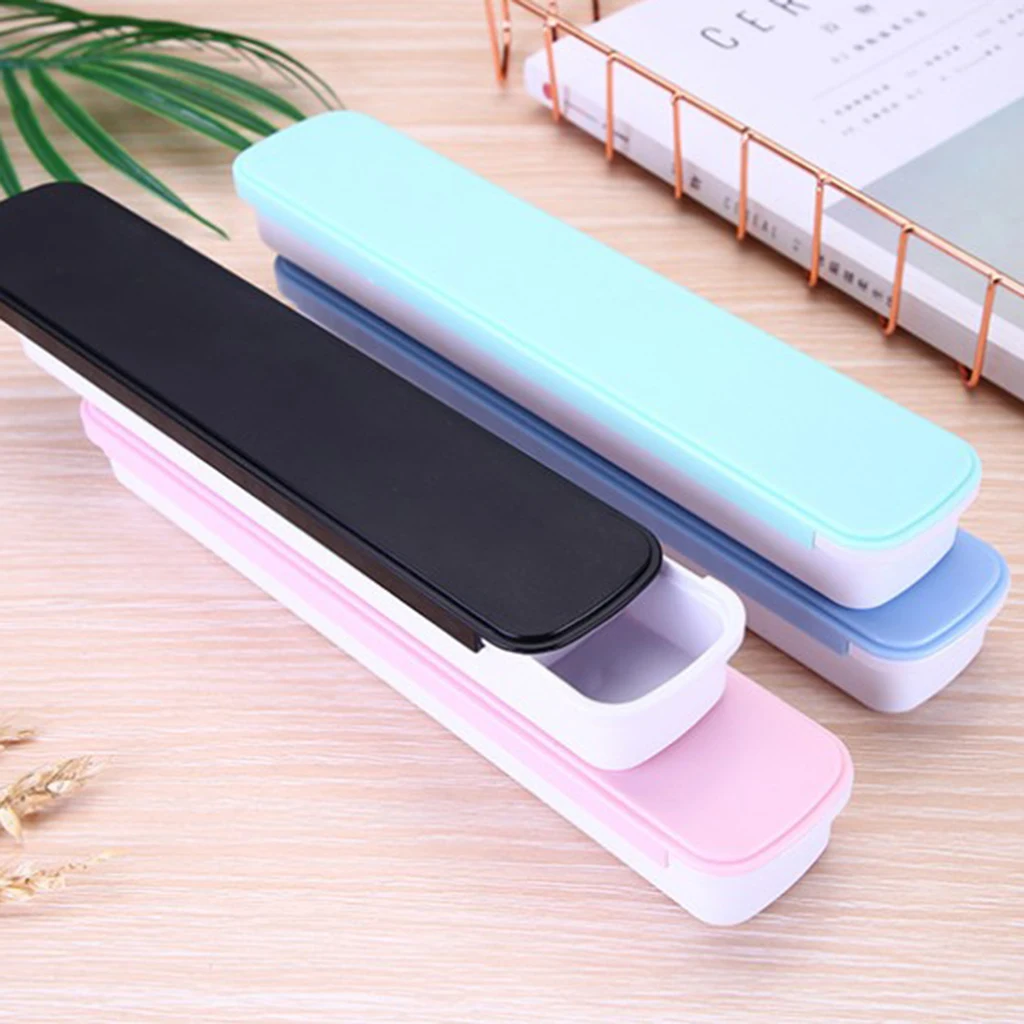 Food-Grade Plastic Tableware Storage Stylish Design Case Portable Travel Flatware Storage Box for Chopsticks Spoon Fork 