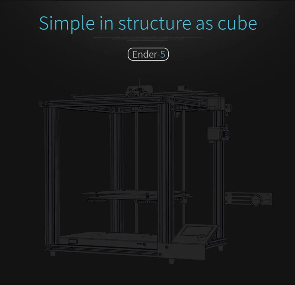 Creality3D Ender-5 3d принтер Junior Industrial с Landy стабильная мощность, V1.1.3 материнская плата, магнитная пластина сборки, выключение питания