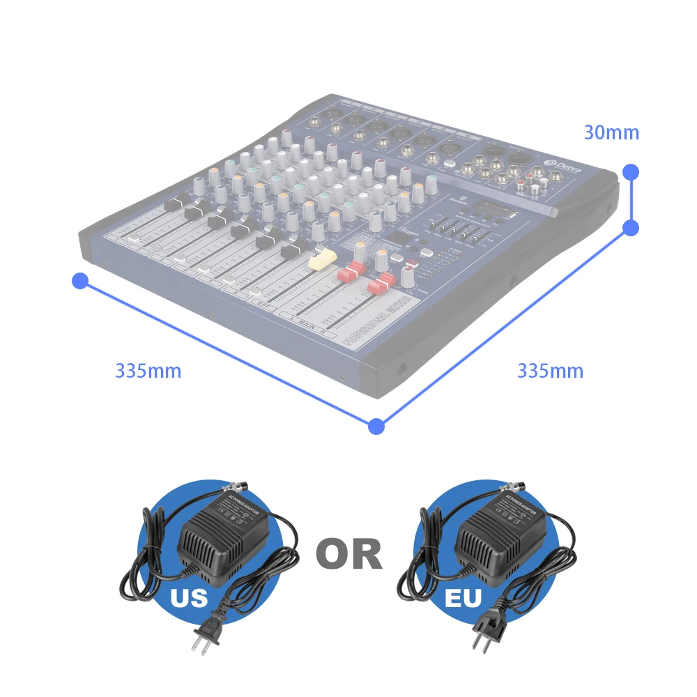 Good sound!!!USB Bluetooth dj controller mixer