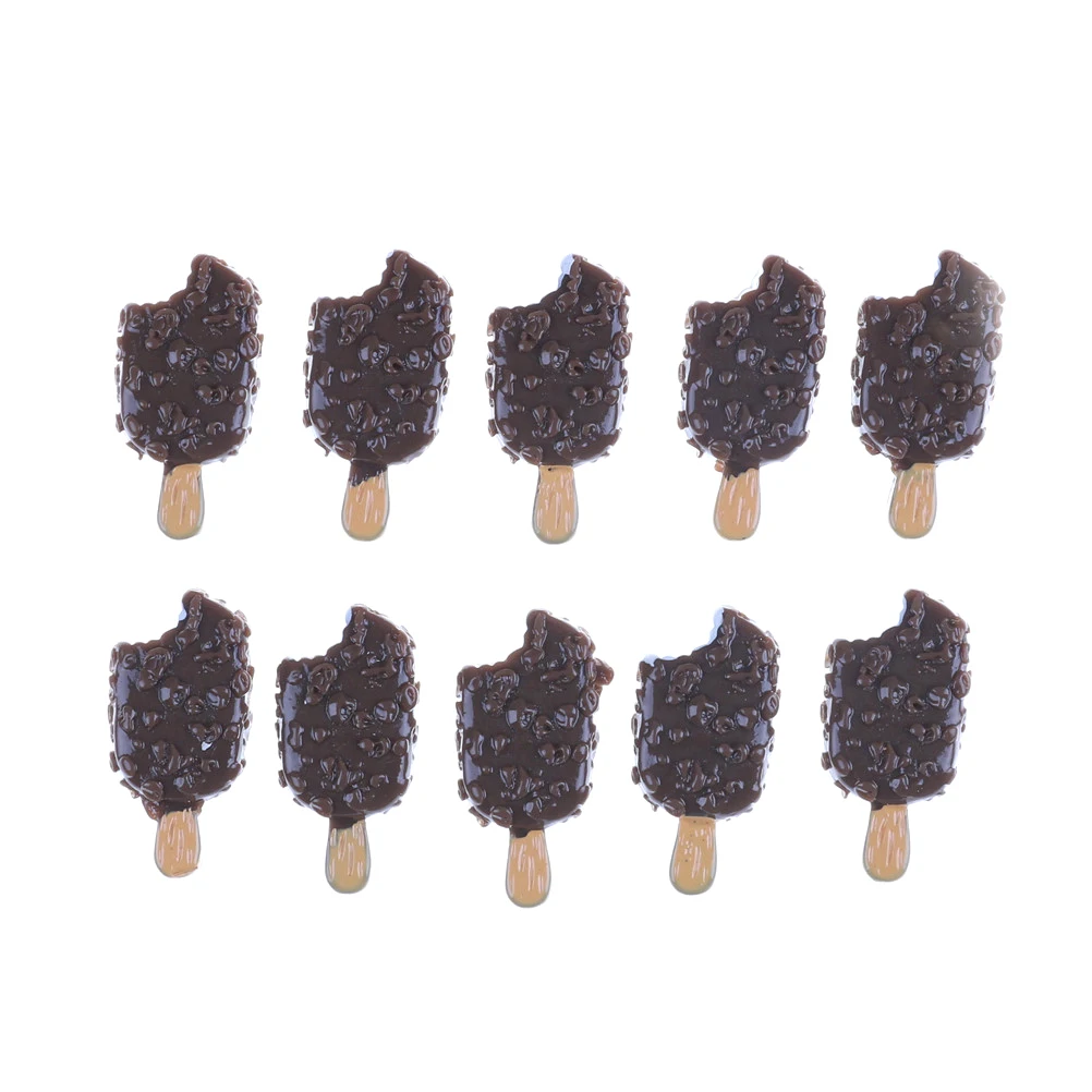 

5pcs/lot Cute Dollhouse Miniature Ice Cream Bar Food Doll House Mini Simulation Play Food 22mm x 10mm