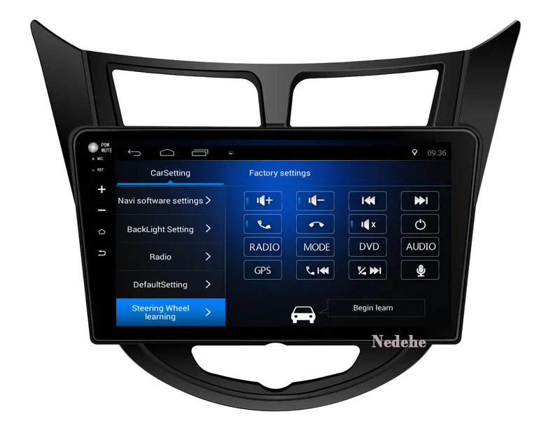 Sale Nedehe 9 inch Android 8.1 car radio stereo for Hyundai Solaris Verna I25 car dvd gps navigation steering wheel control 5
