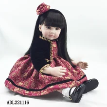 Горячая 55 см Реалистичная силиконовая кукла-младенец ребенок винил имитация Кукла Малыш brinquedos Рождество год бутик подарки