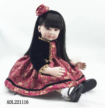 

Hot sale 55cm lifelike silicone reborn doll baby vinyl simulated baby doll toddler brinquedos christmas new year boutique gifts