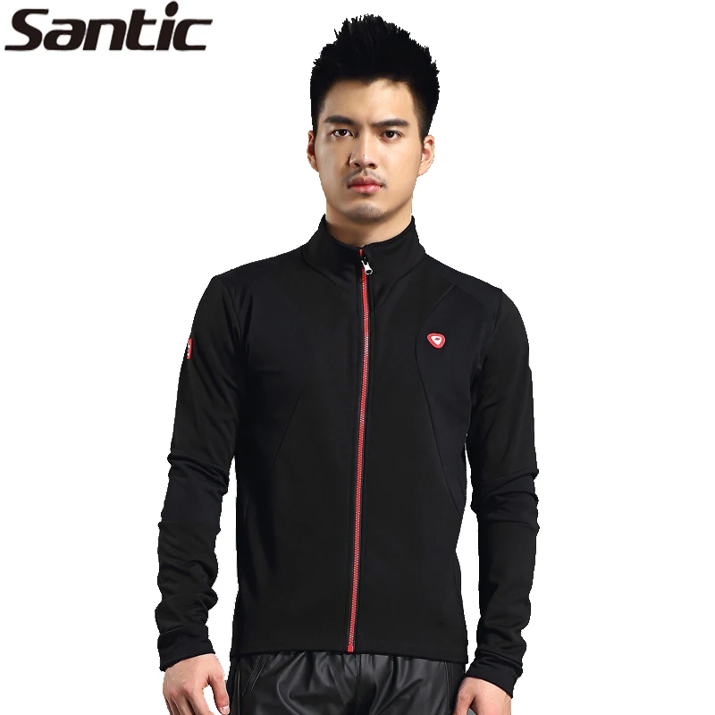 

SANTIC Men's Cycling Sports Bike Bicycle Long Jersey Winter Riding Jacket Lens Ergonomic Design UV Protection Fleece Thermal