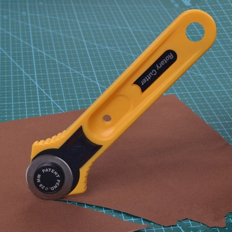 Actualización de Ronda cuchillo herramientas Patchwork vitrocerámica acolchado cuchillos manual bricolaje ropa remache de herramienta de mano