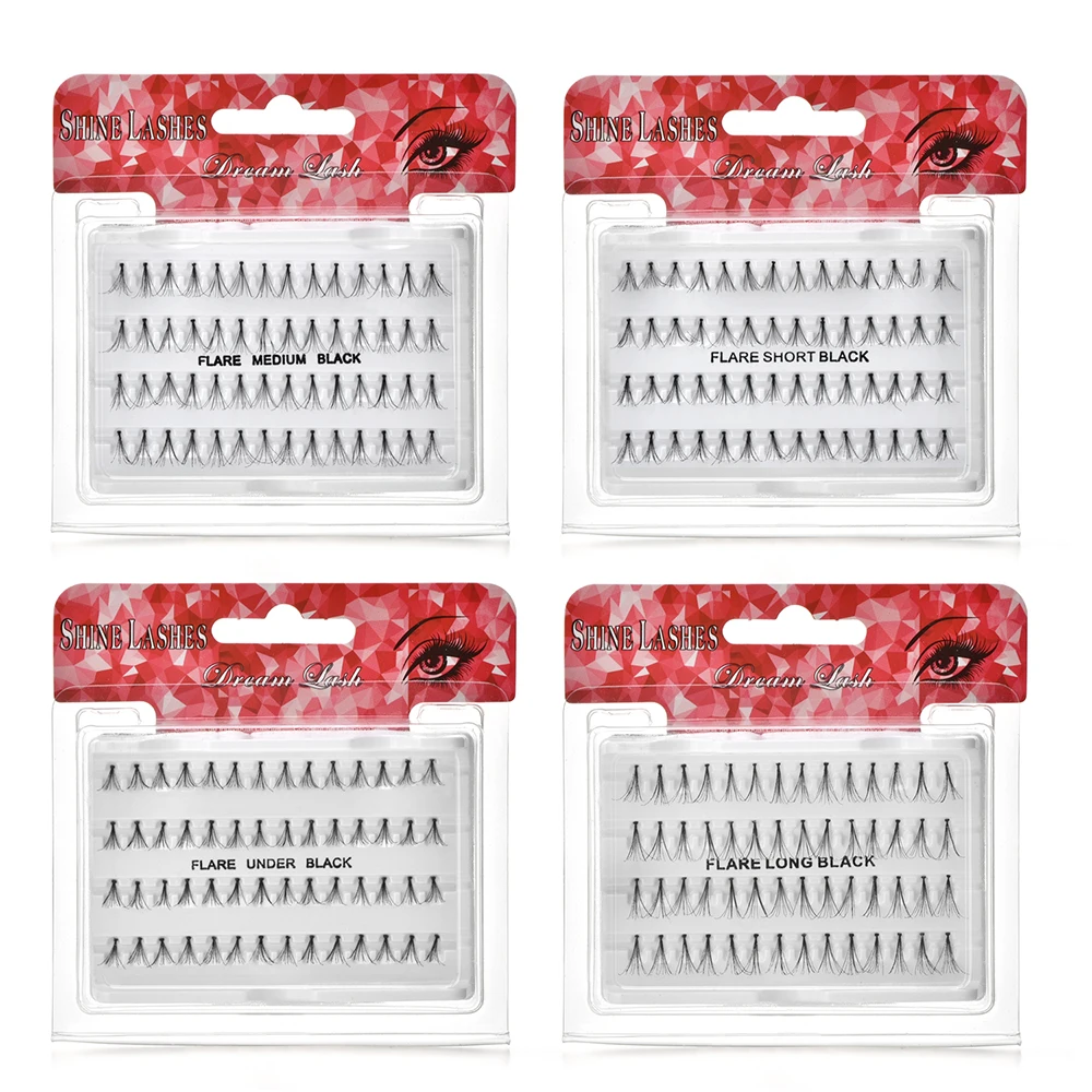 

Knot Free Cluster Lash Brand Individual Eyelash Extension False Eyelashes Makeup Tool 8mm 10mm 12mm 14mm Volume Russia Lashes