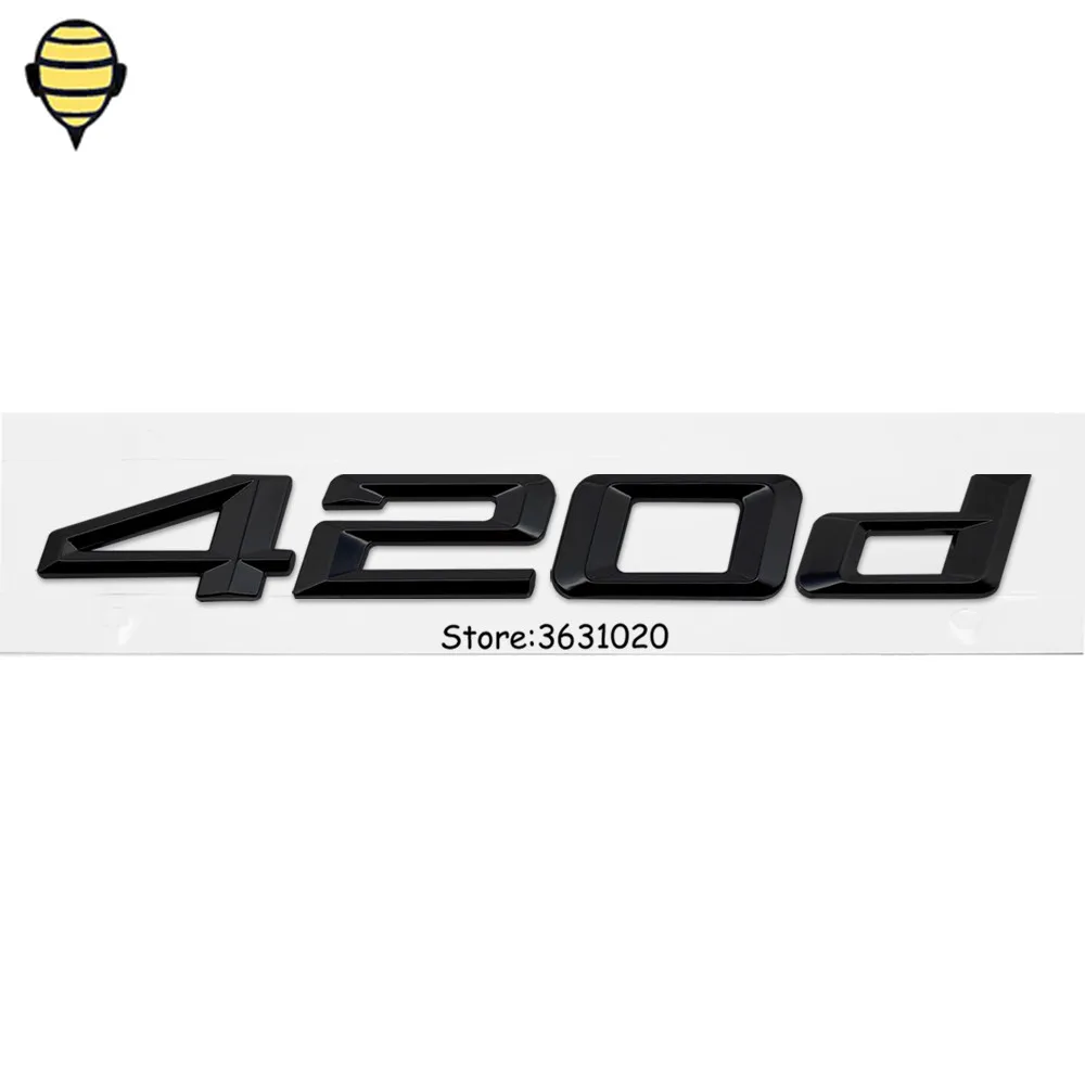 Черный Автомобильный Стайлинг Авто 3D буква номер крышка багажника наклейка