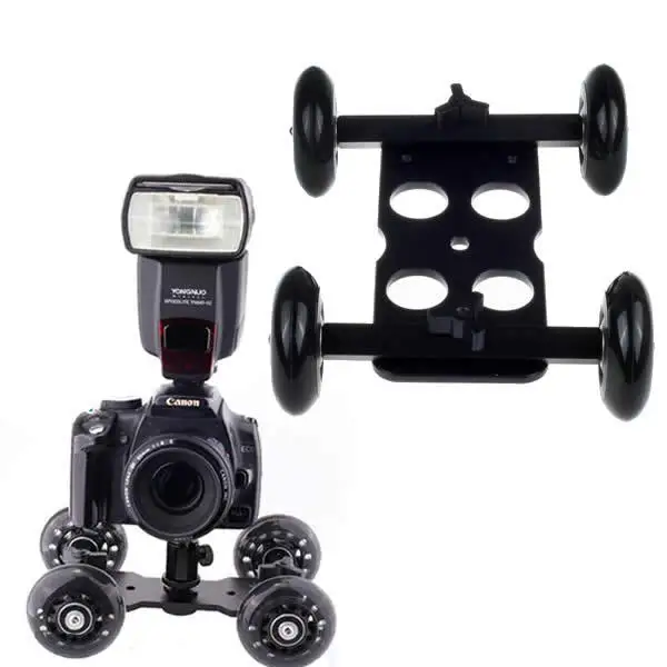 Camera 4 Wheel Desktop Tabletop Dolly Big Size Car Skater