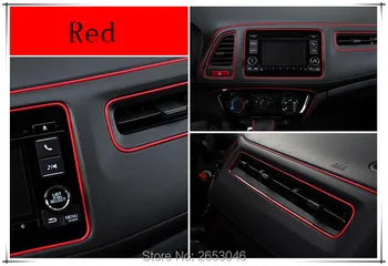 

5m Car Interior Mouldings Trim Decorative Strip Line For Honda CRV Accord Odeysey Crosstour FIT Jazz City Civic JADE Accessories