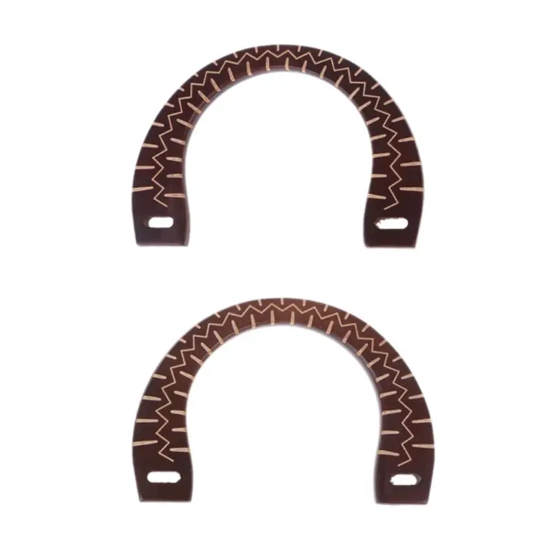 

High Quality Wooden Handle Purse Frame Bag Handcrafted Handle DIY Handbag Accessories