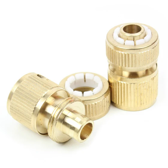 SHGO HOT Copper water connection 1/2 copper quick connector 4 minutes copper water connector