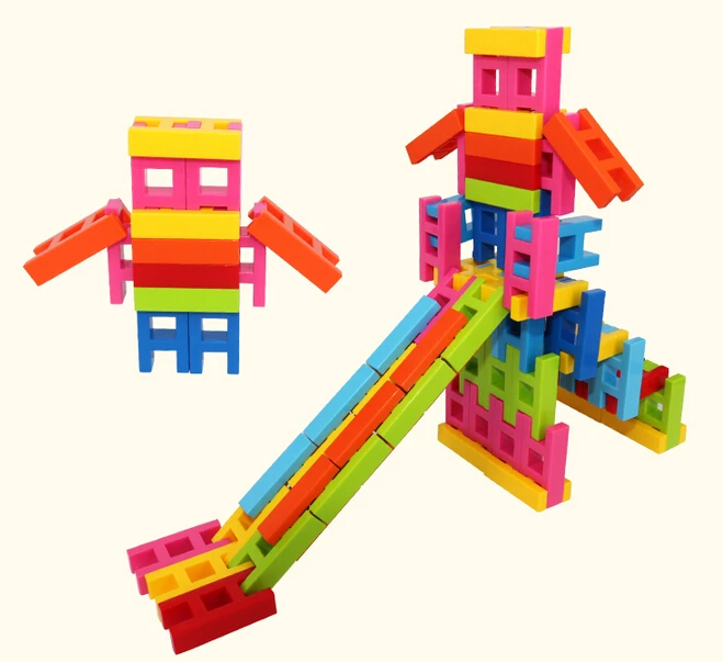 spesifikasi Papan permainan anak permainan pendidikan untuk Anak anak mengembangkan mainan 3d jigsaw papan mainan h berbentuk blok bangunan tangga tangga mainan