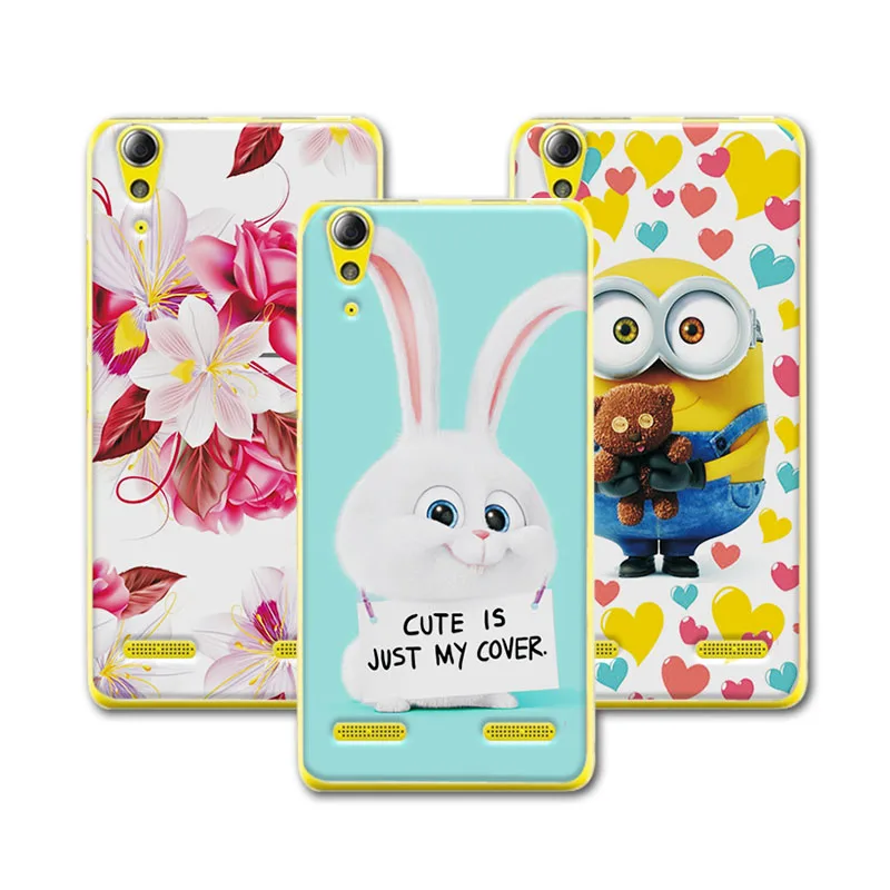 

Cute Cartoon Case For Coque Lenovo A 6000 Lemon K3 K30-T Colorful Mermaid Printing Back Cover For Funda Lenovo A6000 Case Capa