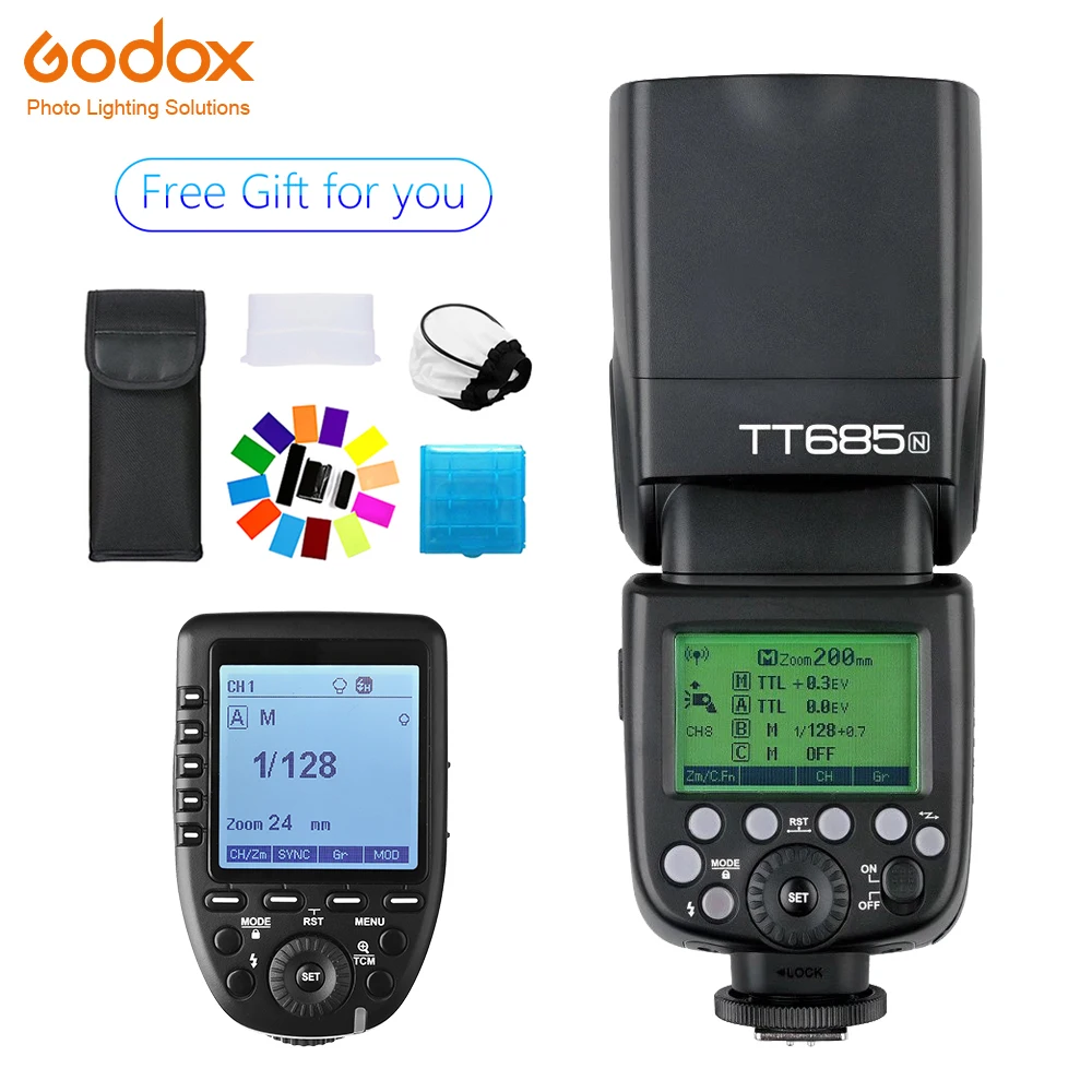 

Godox TT685 TT685N Speedlite Flash Wireless TTL+Xpro-N Wireless Trigger Flash for nikon Camera D800 d700 D7100 D700