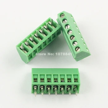 

50Pcs Per Lot Universal 2.54mm Pitch 7 Pin 7 Poles PCB Screw Terminal Block Connector