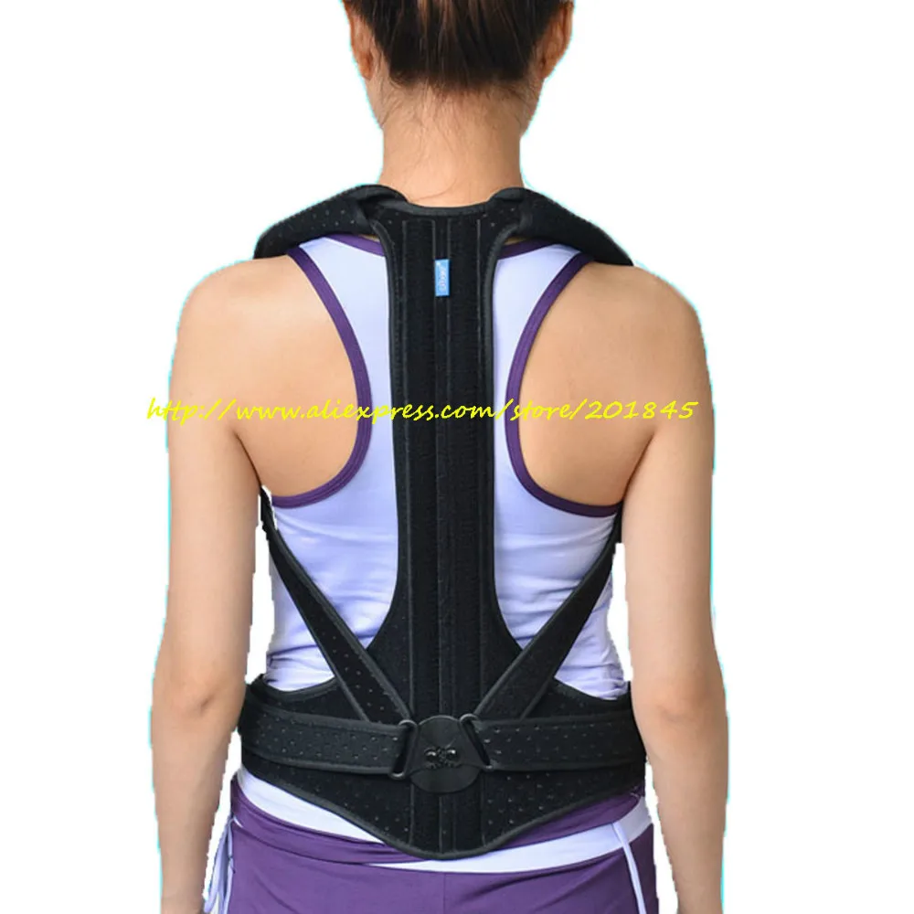 Male Female Adjustable Posture Corrector Waist Lumbar Shoulder Chest Back Spine Support Brace