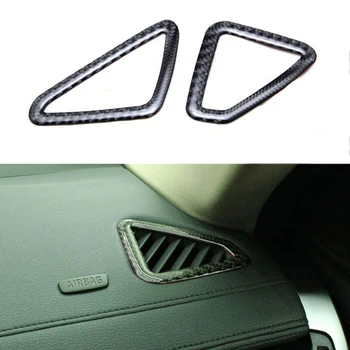 

2x Real Carbon Fiber Front Air Vent Outlet Frame Cover Trim For BMW X6 F16 15-17 & X5 F15 2014-2017