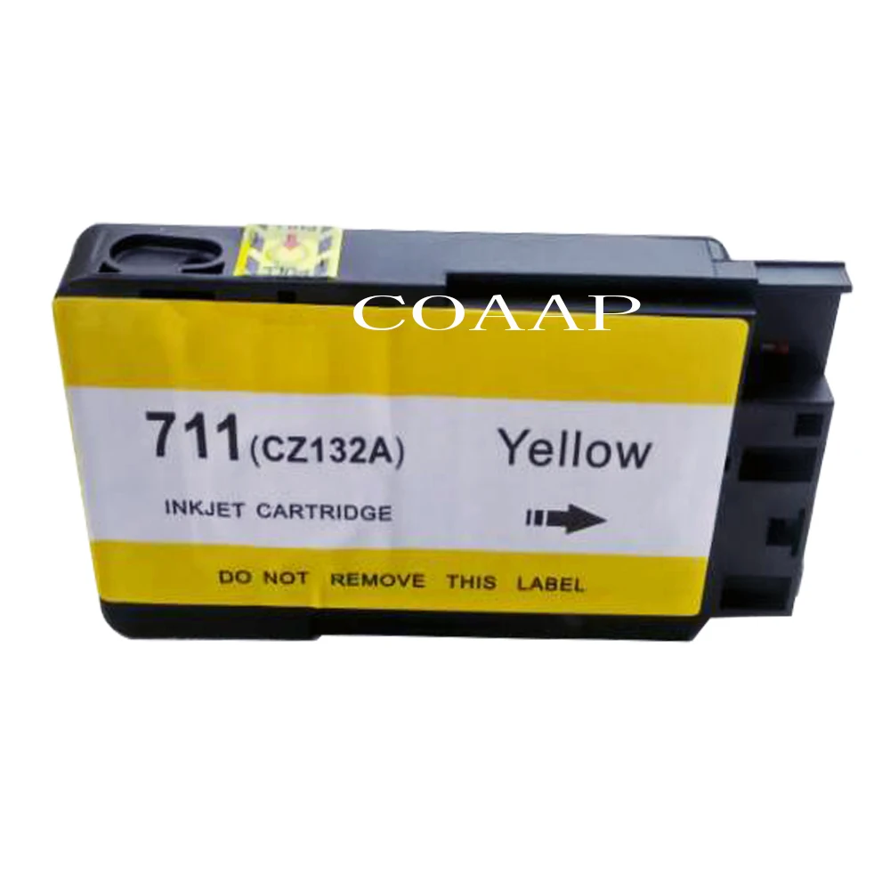 1PCS Compatible hp711 CZ132A Yellow Replacement Ink Cartridge for HP 711Y DesignJet T520 T120