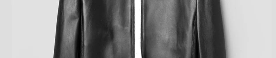 Autumn New Leather Genuine Jacket Men Simple Casual Business Leather Jacket Sheepskin Male Luxury Fashion jaqueta de couro
