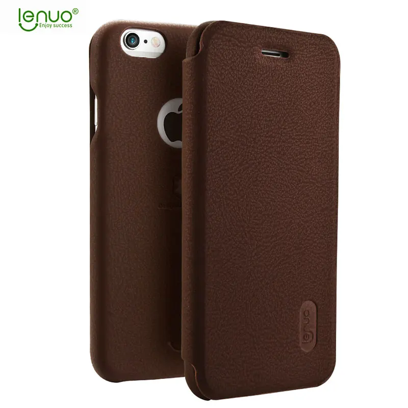 Lenuo flip case for iphone 6s Leather Soft Case PU cell case for apple
