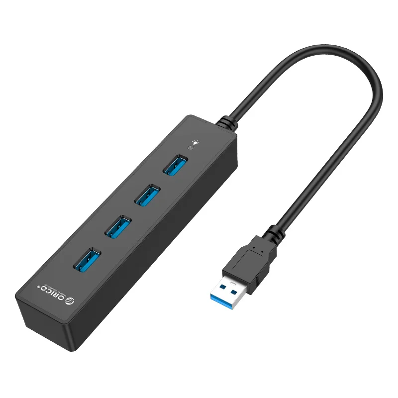 Высокоскоростной 4 порта USB3.0 концентратор USB порт USB Micro порт концентратор зарядки Sup порт ed кабель для передачи данных 30 см USB3.0 шнур, W8PH4-U3